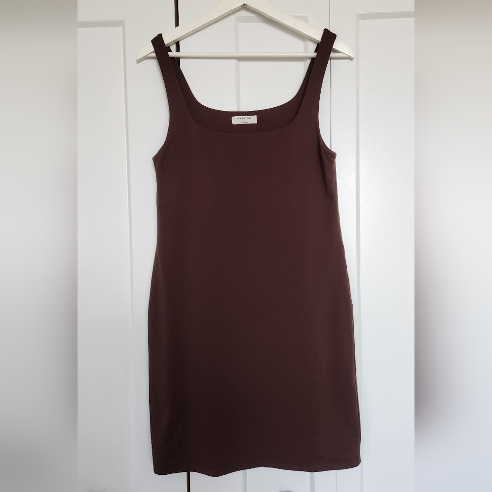 Babaton Strapless Chocolate Dress